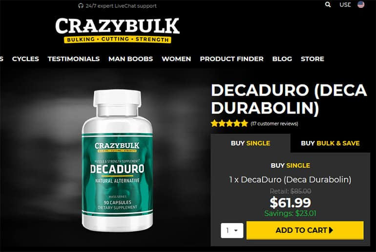 Legal steroids crazybulk review